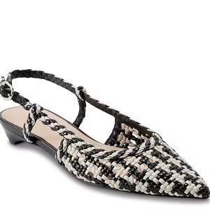 NWOT Marc Fisher womens Kelysa knitted leather ballerinas size 9 never worn